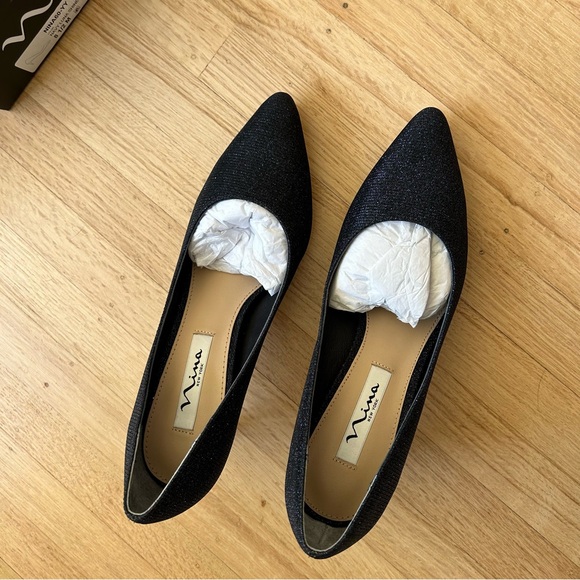 Nina Nina60 pointed toe navy sparkly pump - Picture 4 of 6